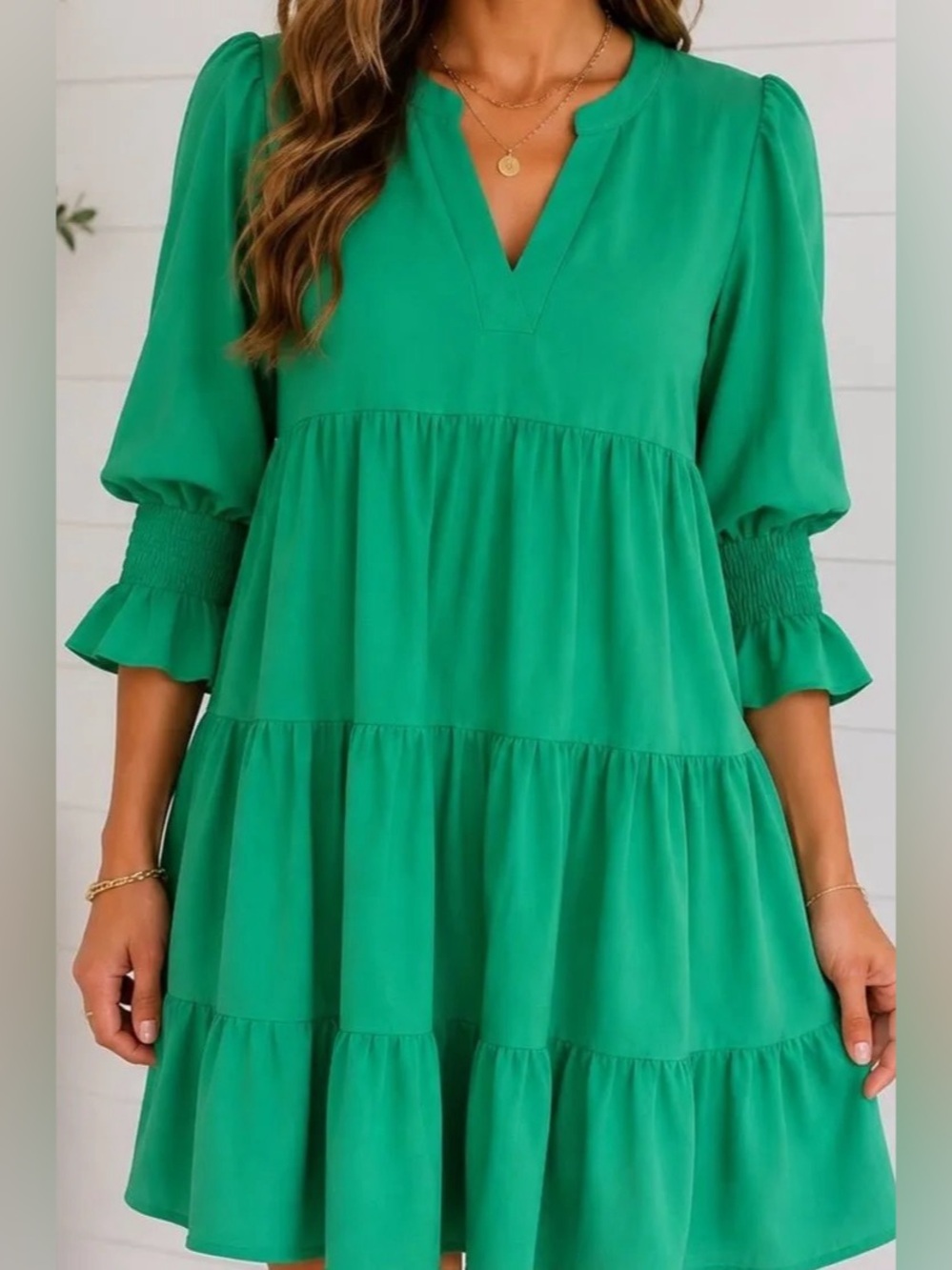 Tuckernuck Pomander Place Kenzo Dress, Emerald Green, Size Medium